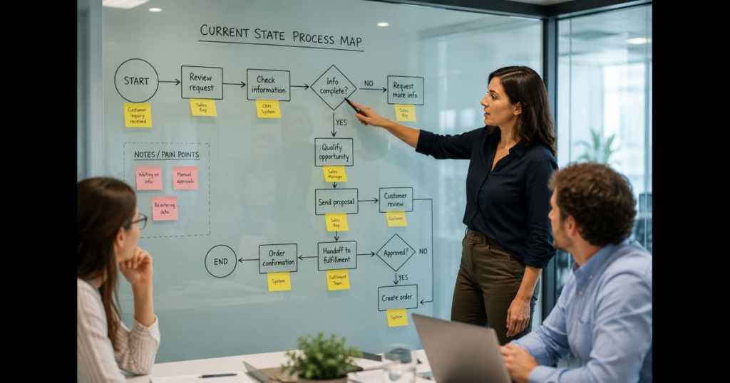 how to map business processes before automation