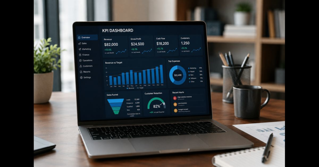 KPI dashboard best practices for small business